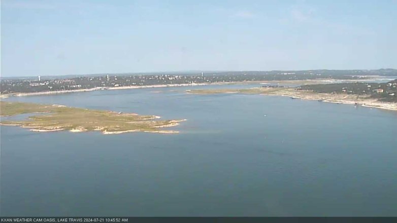 Lake Travis webcam, July 21, 2024 10:45 AM CT
