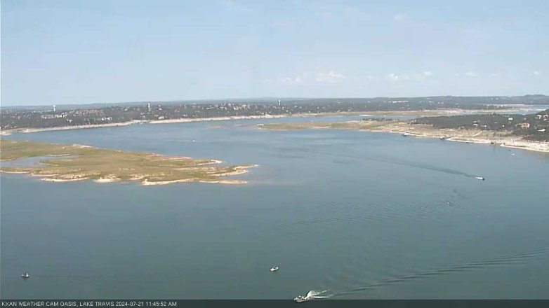 Lake Travis webcam, July 21, 2024 11:45 AM CT