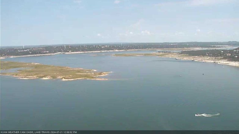 Lake Travis webcam, July 21, 2024 12:00 PM CT