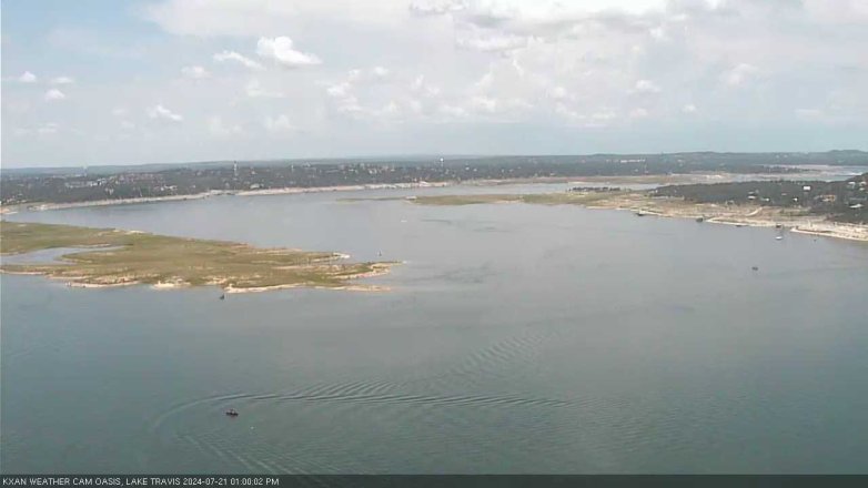 Lake Travis webcam, July 21, 2024 1:00 PM CT
