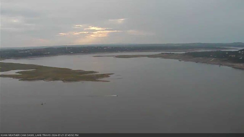 Lake Travis webcam, July 21, 2024 7:45 PM CT
