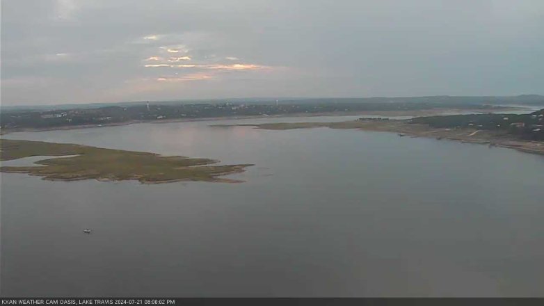 Lake Travis webcam, July 21, 2024 8:00 PM CT
