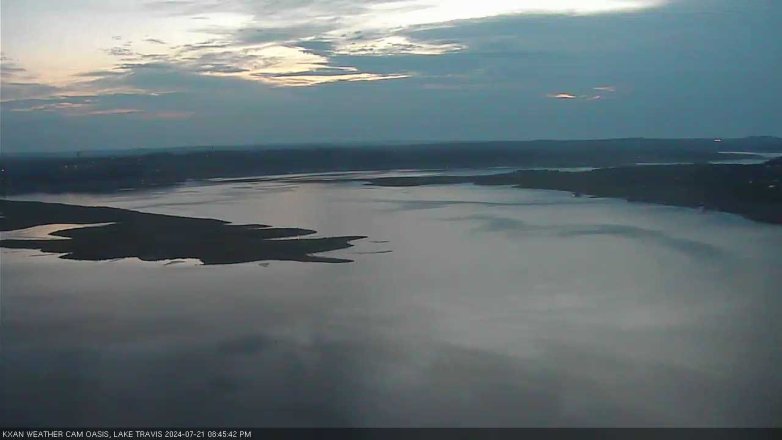 Lake Travis webcam, July 21, 2024 8:45 PM CT