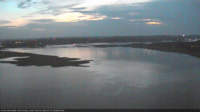 Lake Travis webcam, July 21, 2024 9:00 PM CT