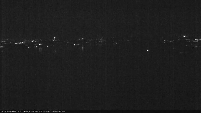 Lake Travis webcam, July 21, 2024 9:45 PM CT