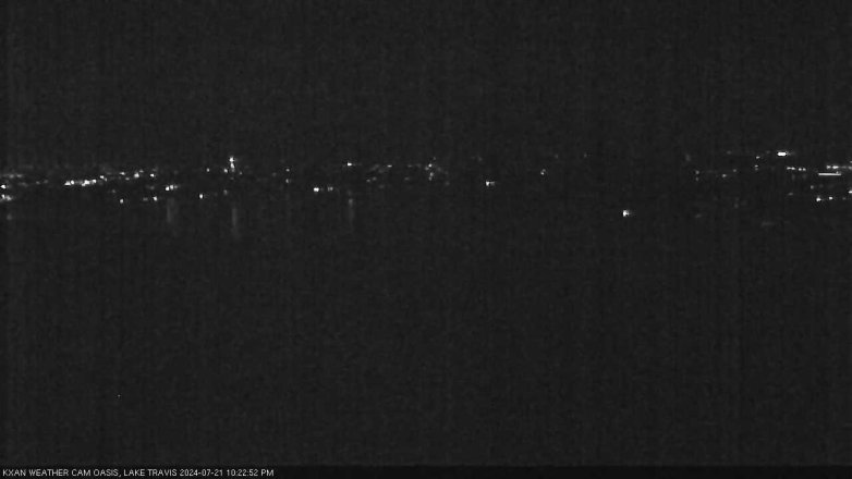 Lake Travis webcam, July 21, 2024 10:25 PM CT