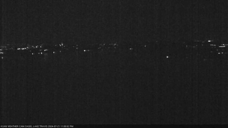 Lake Travis webcam, July 21, 2024 11:00 PM CT