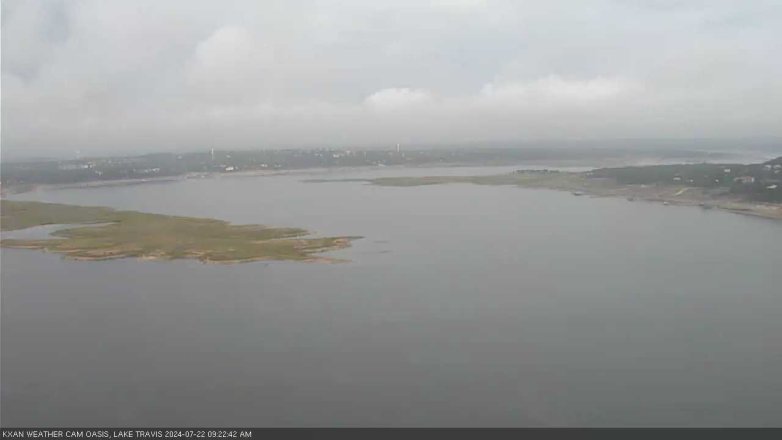 Lake Travis webcam, July 22, 2024 9:25 AM CT