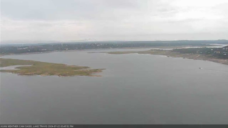 Lake Travis webcam, July 22, 2024 3:45 PM CT