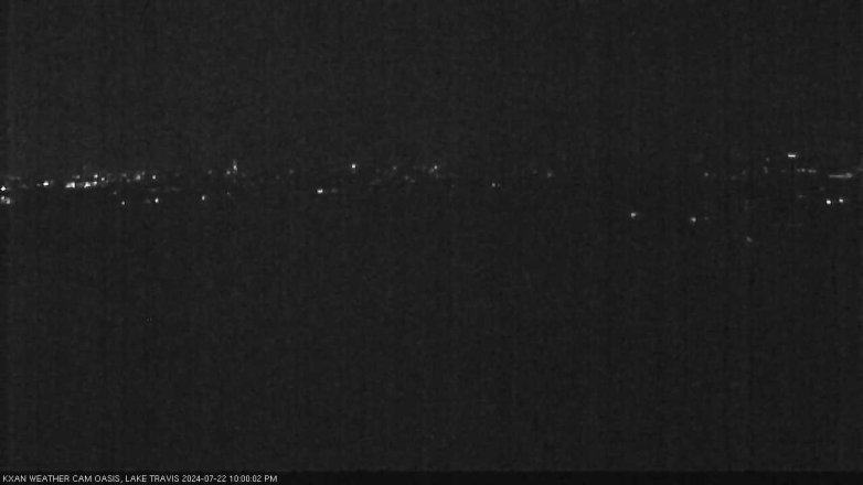 Lake Travis webcam, July 22, 2024 10:00 PM CT