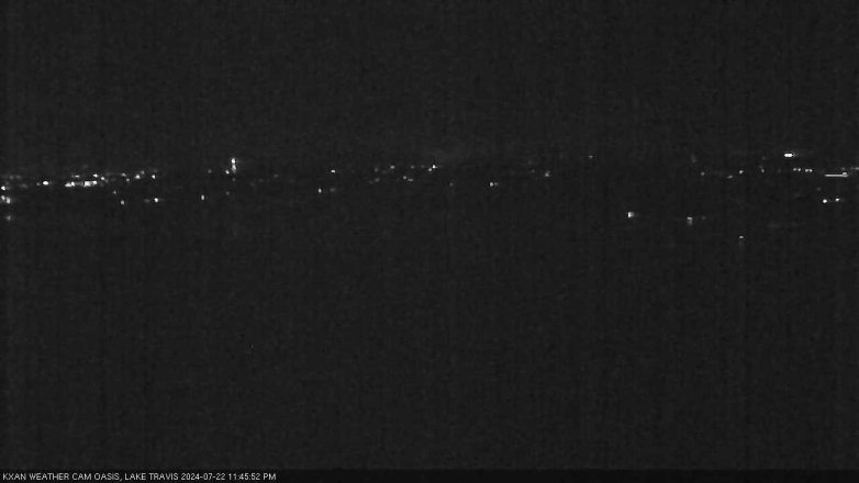 Lake Travis webcam, July 22, 2024 11:45 PM CT