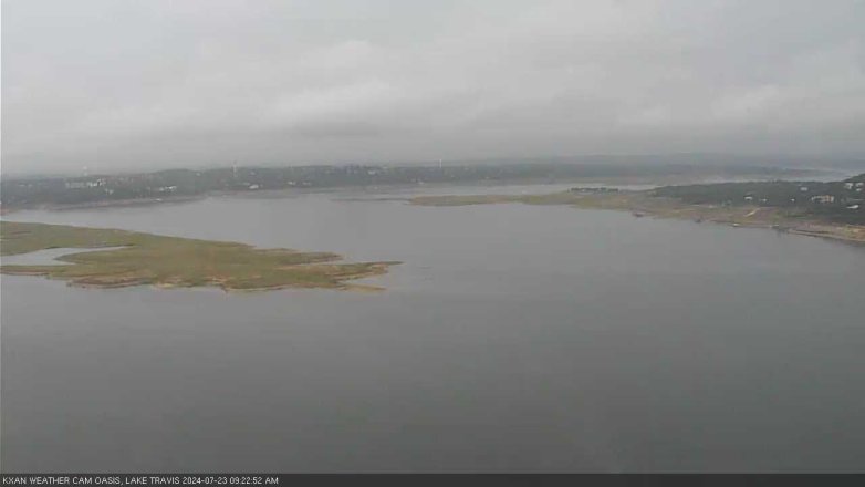 Lake Travis webcam, July 23, 2024 9:25 AM CT