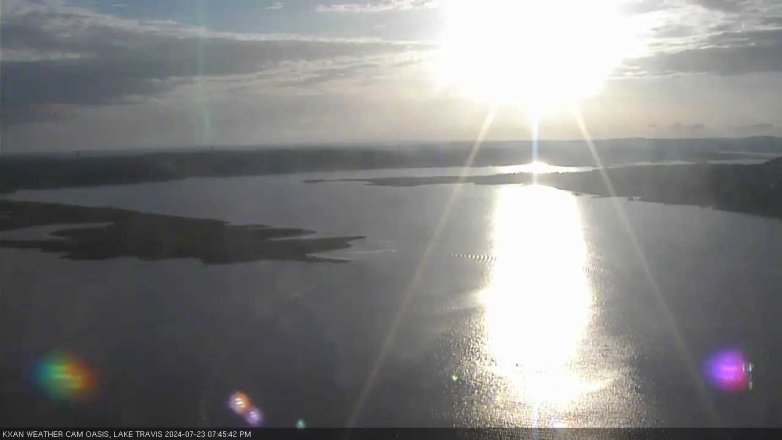 Lake Travis webcam, July 23, 2024 7:45 PM CT