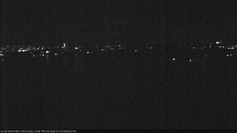 Lake Travis webcam, July 23, 2024 9:45 PM CT