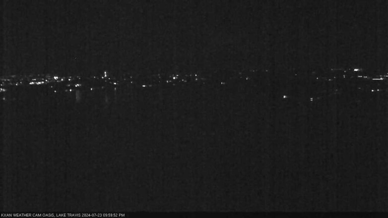 Lake Travis webcam, July 23, 2024 10:00 PM CT