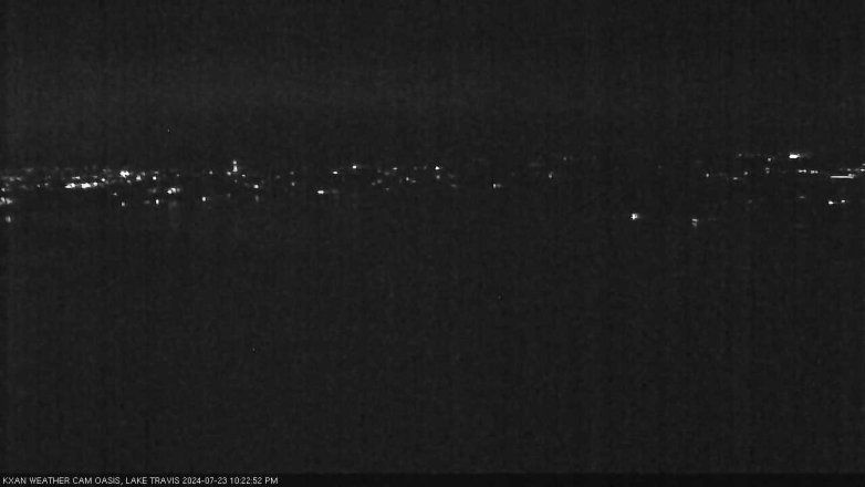 Lake Travis webcam, July 23, 2024 10:25 PM CT