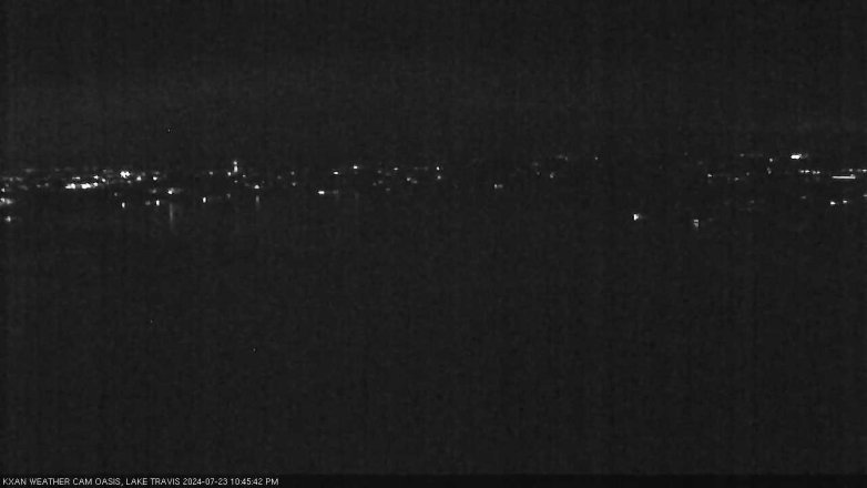 Lake Travis webcam, July 23, 2024 10:45 PM CT