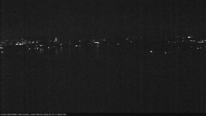 Lake Travis webcam, July 23, 2024 11:00 PM CT