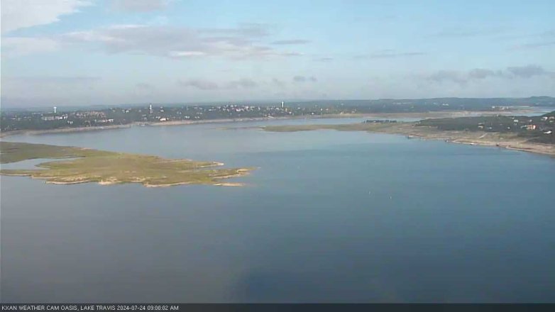 Lake Travis webcam, July 24, 2024 9:00 AM CT
