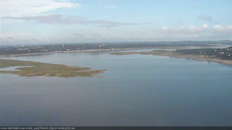 Lake Travis webcam, July 24, 2024 9:25 AM CT