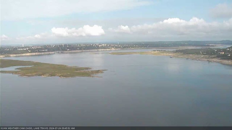Lake Travis webcam, July 24, 2024 9:45 AM CT