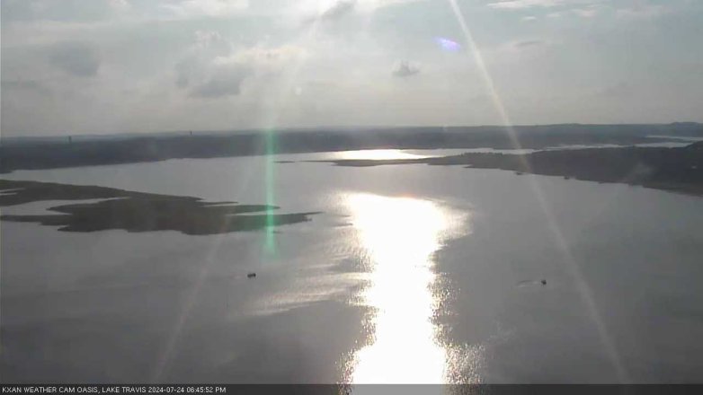 Lake Travis webcam, July 24, 2024 6:45 PM CT
