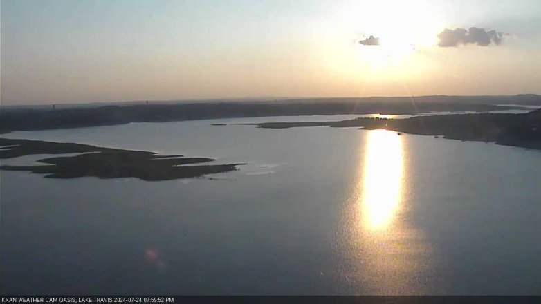 Lake Travis webcam, July 24, 2024 8:00 PM CT