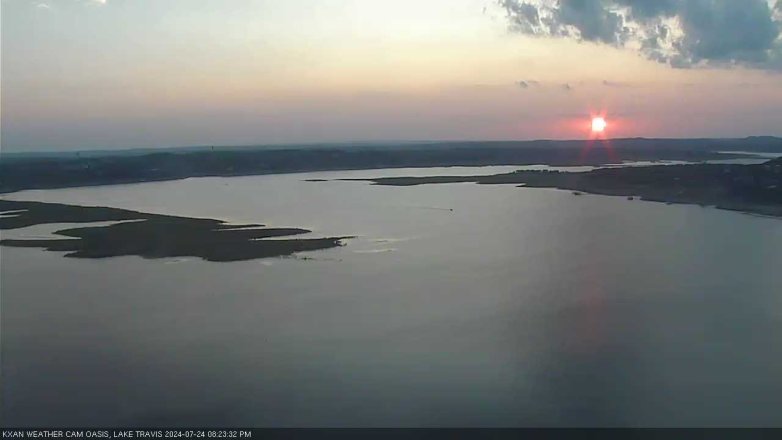 Lake Travis webcam, July 24, 2024 8:25 PM CT