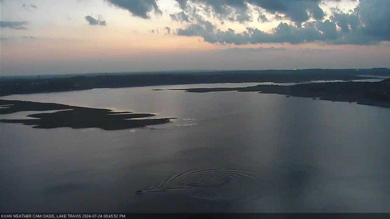 Lake Travis webcam, July 24, 2024 8:45 PM CT