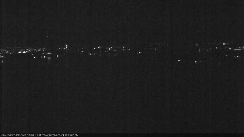 Lake Travis webcam, July 24, 2024 10:00 PM CT