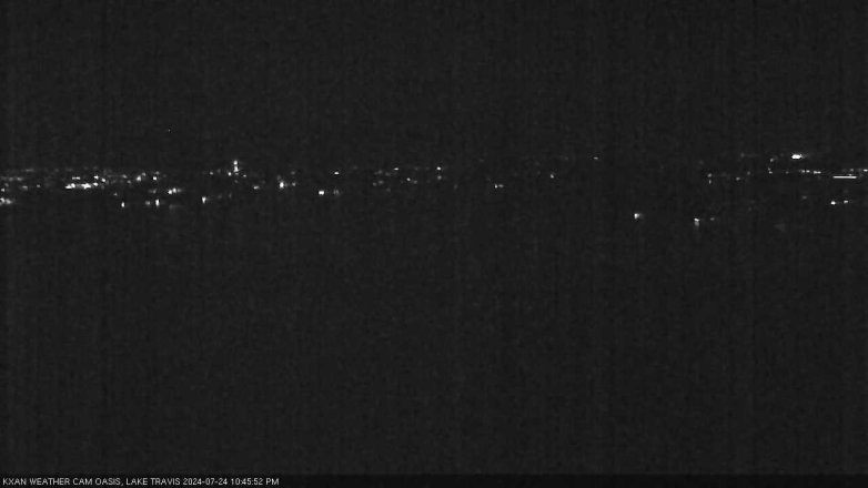 Lake Travis webcam, July 24, 2024 10:45 PM CT