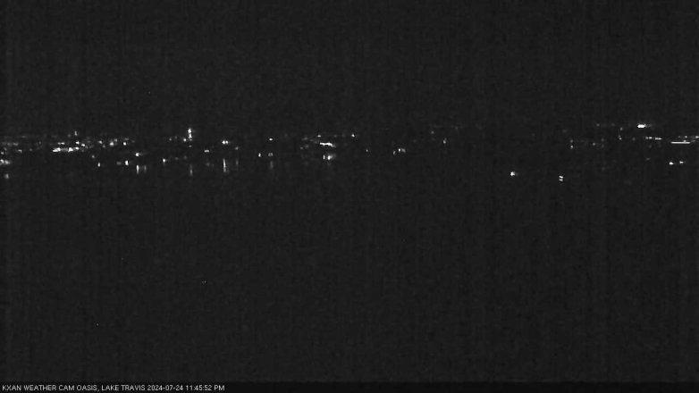 Lake Travis webcam, July 24, 2024 11:45 PM CT