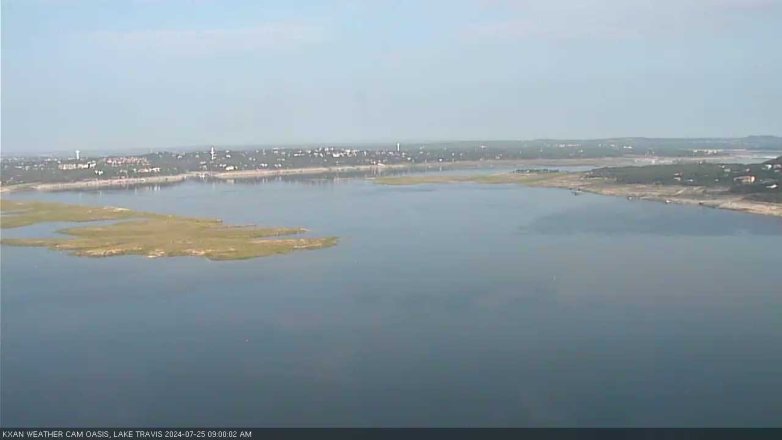 Lake Travis webcam, July 25, 2024 9:00 AM CT