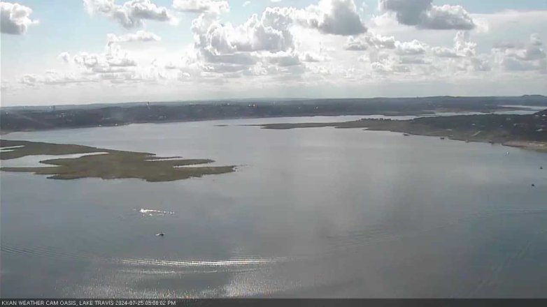 Lake Travis webcam, July 25, 2024 5:00 PM CT