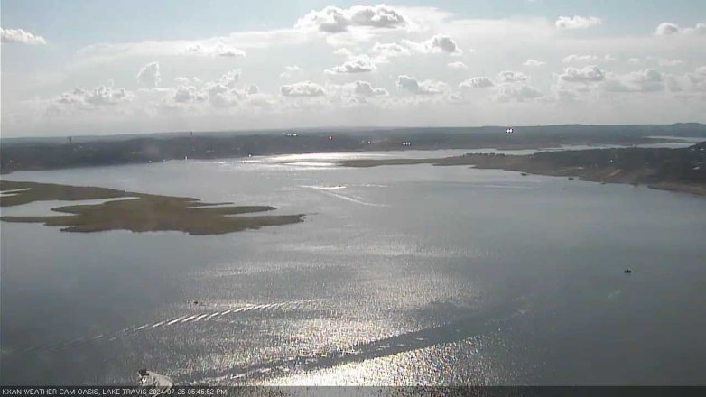 Lake Travis webcam, July 25, 2024 5:45 PM CT