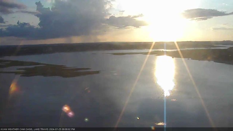 Lake Travis webcam, July 25, 2024 8:00 PM CT