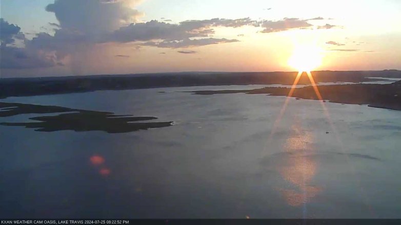 Lake Travis webcam, July 25, 2024 8:25 PM CT