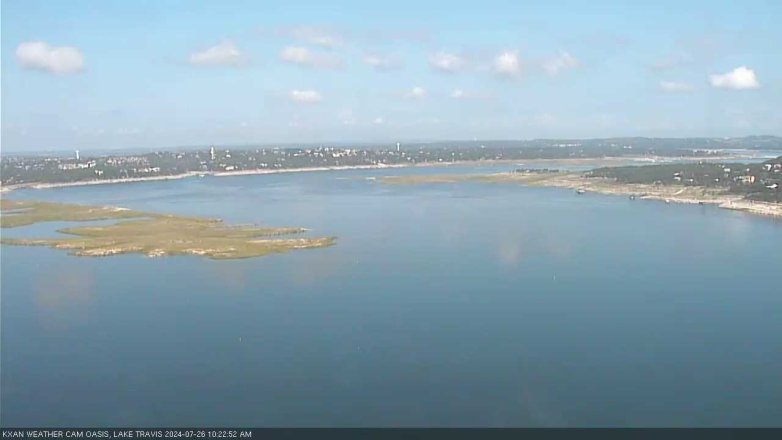 Lake Travis webcam, July 26, 2024 10:25 AM CT