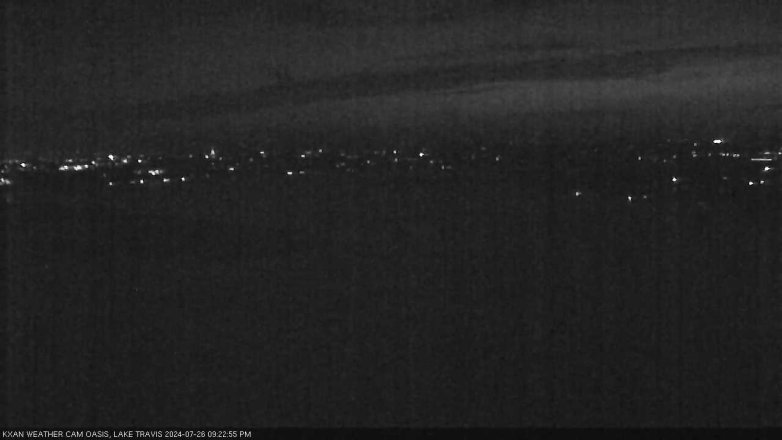 Lake Travis webcam, July 26, 2024 9:25 PM CT