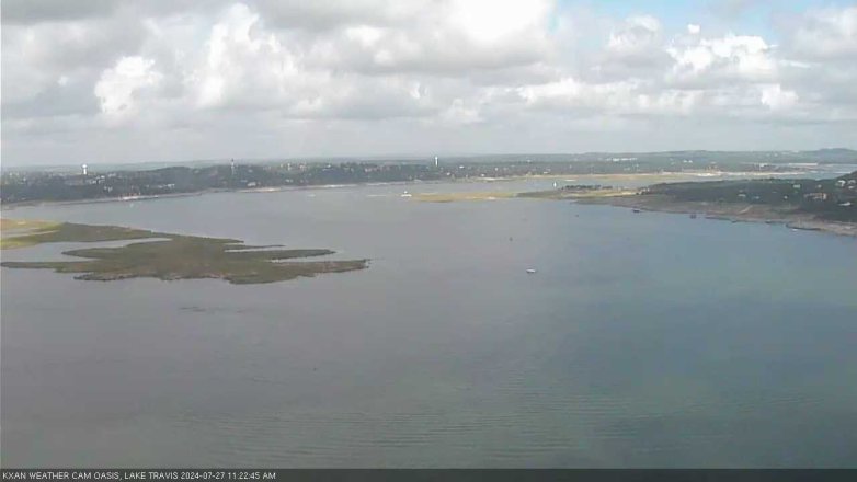 Lake Travis webcam, July 27, 2024 11:25 AM CT