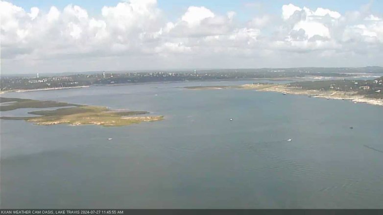 Lake Travis webcam, July 27, 2024 11:45 AM CT