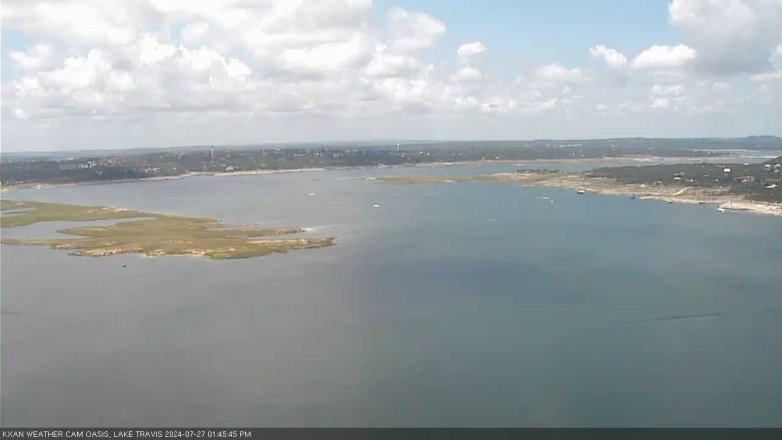 Lake Travis webcam, July 27, 2024 1:45 PM CT