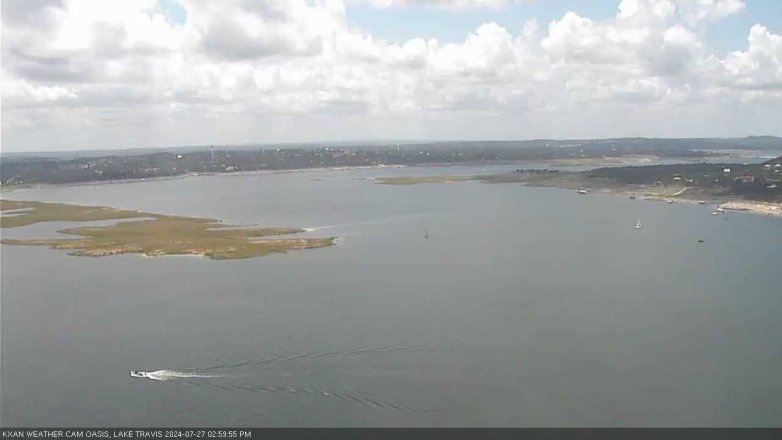 Lake Travis webcam, July 27, 2024 3:00 PM CT