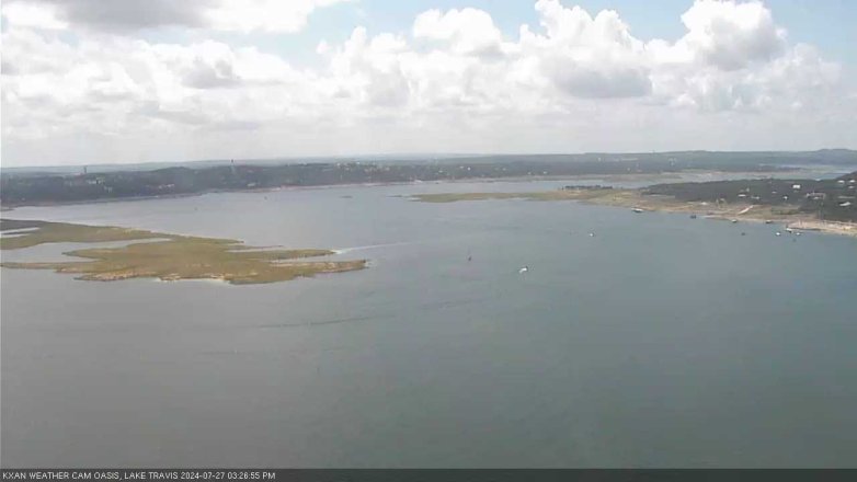 Lake Travis webcam, July 27, 2024 3:25 PM CT