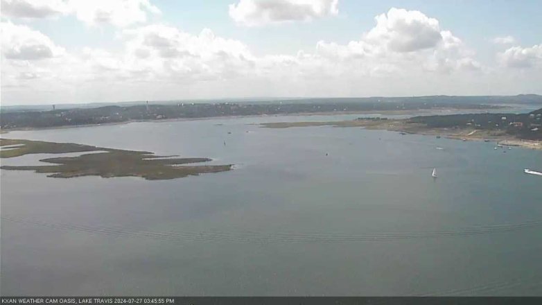 Lake Travis webcam, July 27, 2024 3:45 PM CT