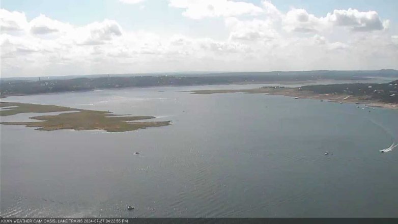 Lake Travis webcam, July 27, 2024 4:25 PM CT
