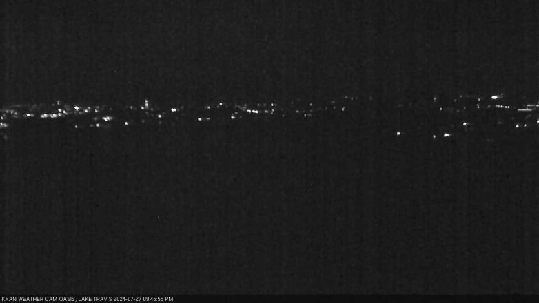 Lake Travis webcam, July 27, 2024 9:45 PM CT