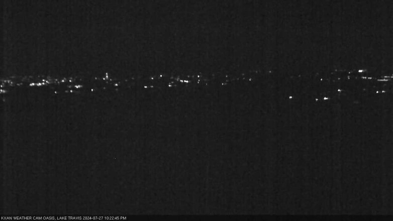 Lake Travis webcam, July 27, 2024 10:25 PM CT
