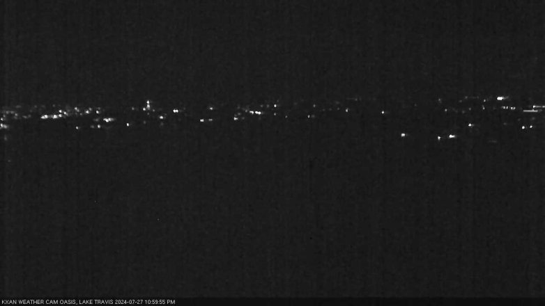 Lake Travis webcam, July 27, 2024 11:00 PM CT