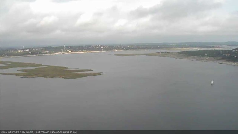 Lake Travis webcam, July 28, 2024 9:00 AM CT